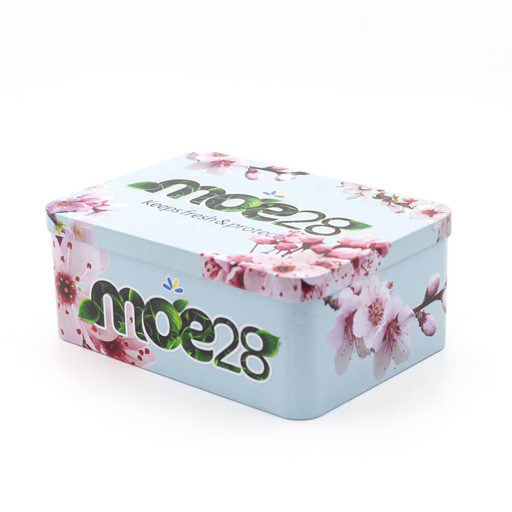 rectangle tin box with lid for sanitary pads packaging-2
