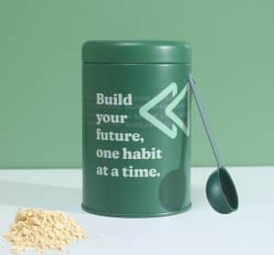 coffee tin can with spoon