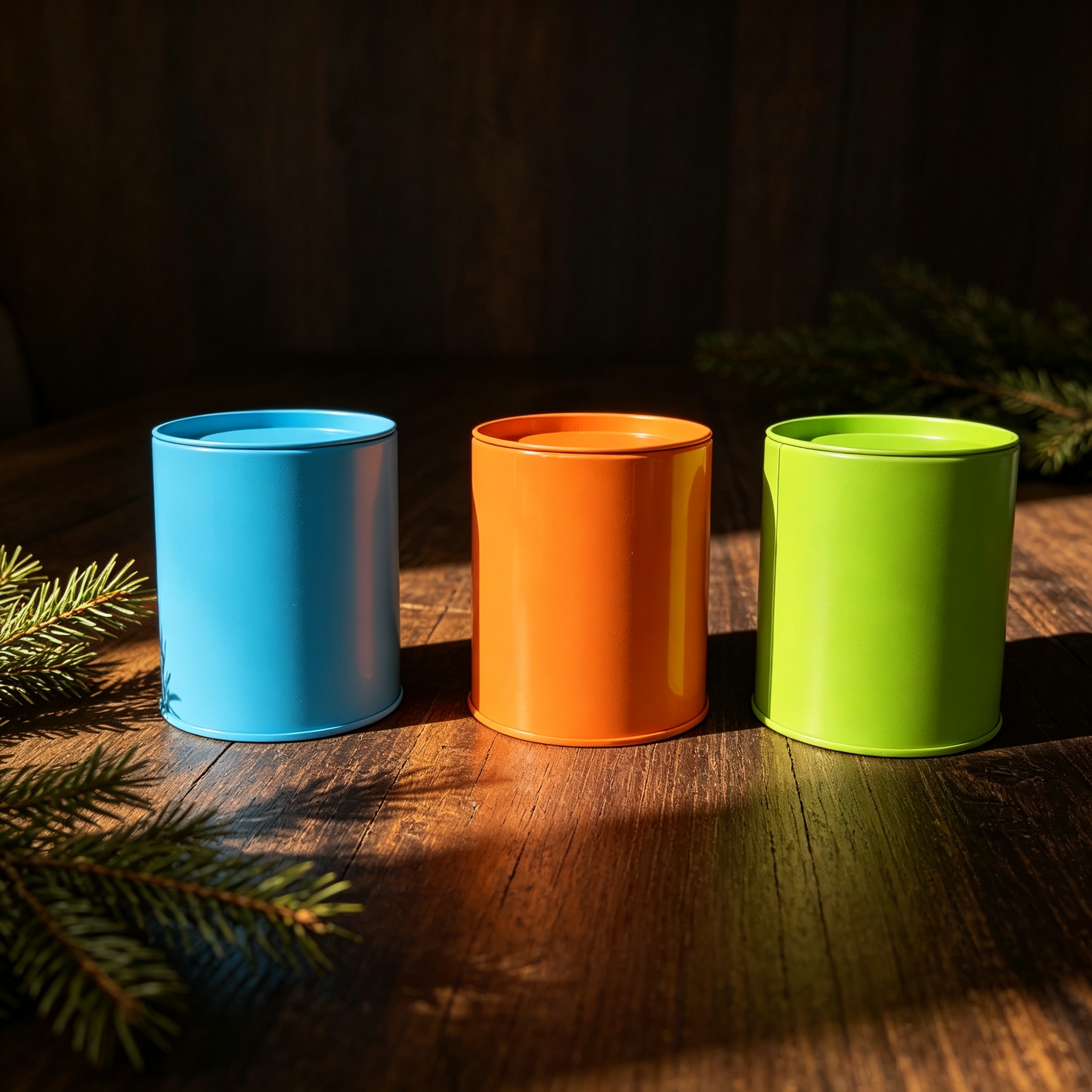 Colorful Round Metal Tinplate Matcha Storage Tin Can (5) Colorful Round Metal Tinplate Matcha Storage Tin Can (5)