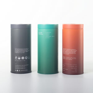Custom Printing Cylindrical clear Tin Can Packaging for Matcha Powder (2)