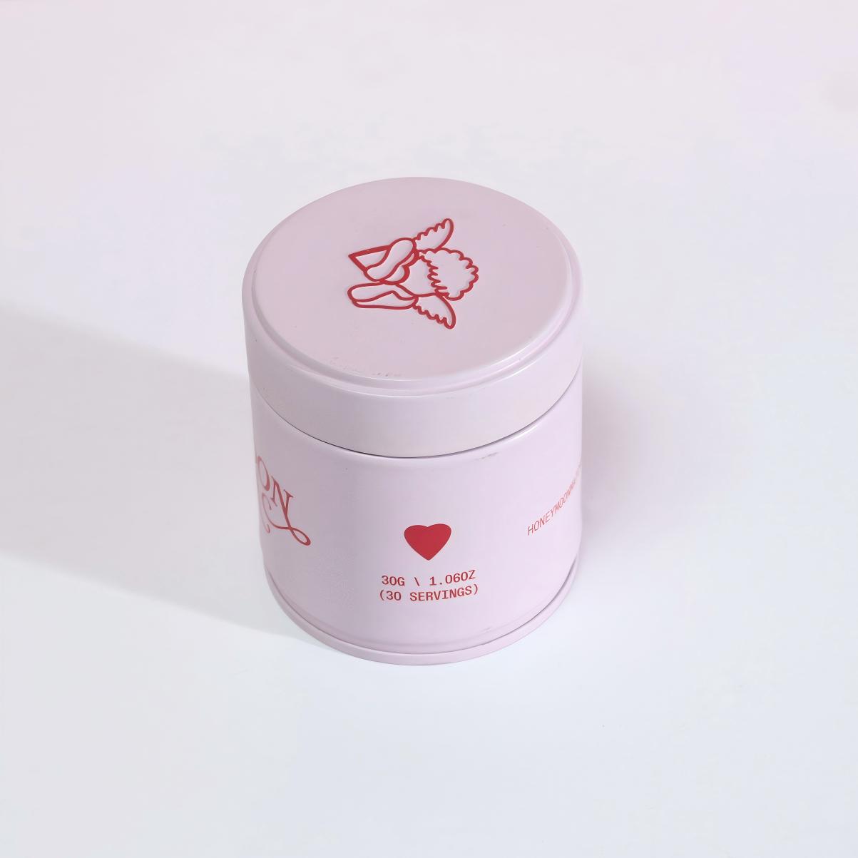 Custom Printing pink Airtight 30g 50g Matcha Tin Can (1) Custom Printing pink Airtight 30g 50g Matcha Tin Can (1)