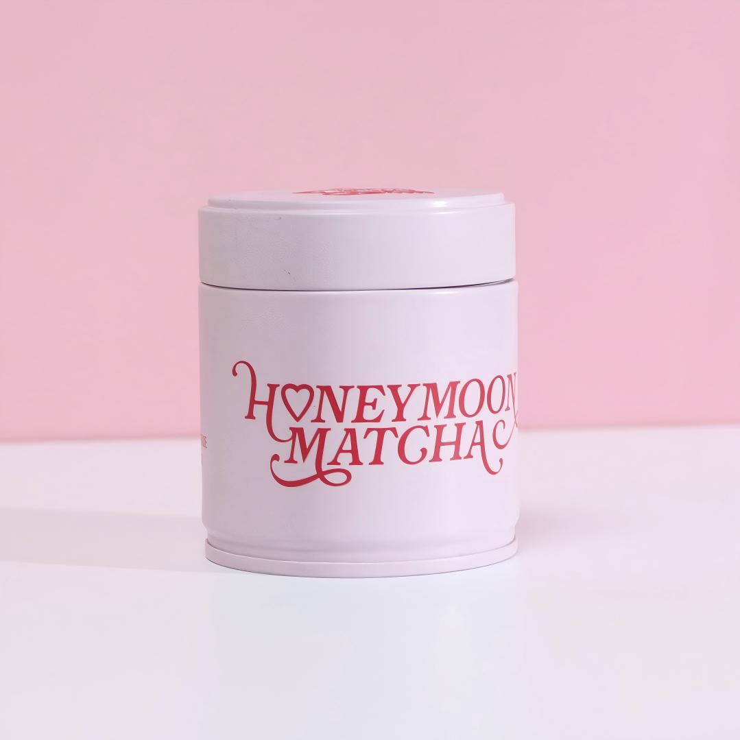 Custom Printing pink Airtight 30g 50g Matcha Tin Can Custom Printing pink Airtight 30g 50g Matcha Tin Can