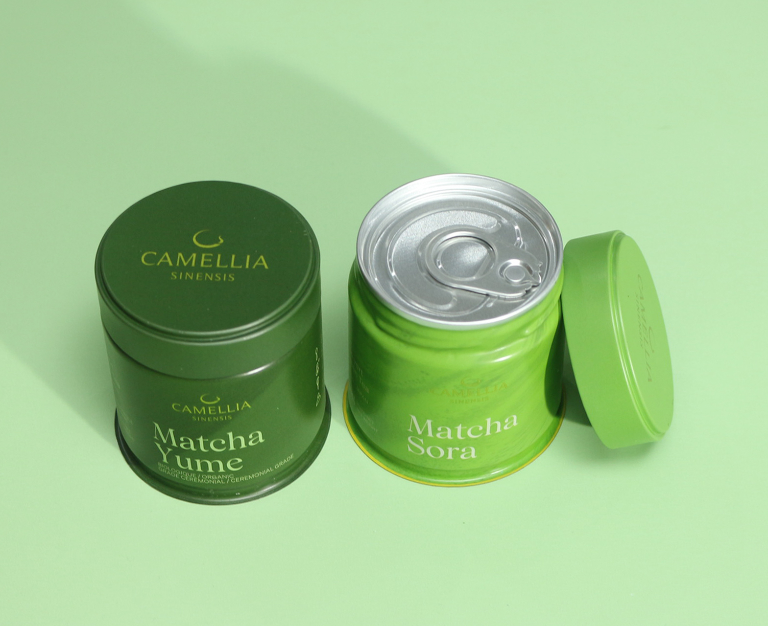 Empty Tinplate Metal Round Matcha Tin Cans (3) Empty Tinplate Metal Round Matcha Tin Cans (3)