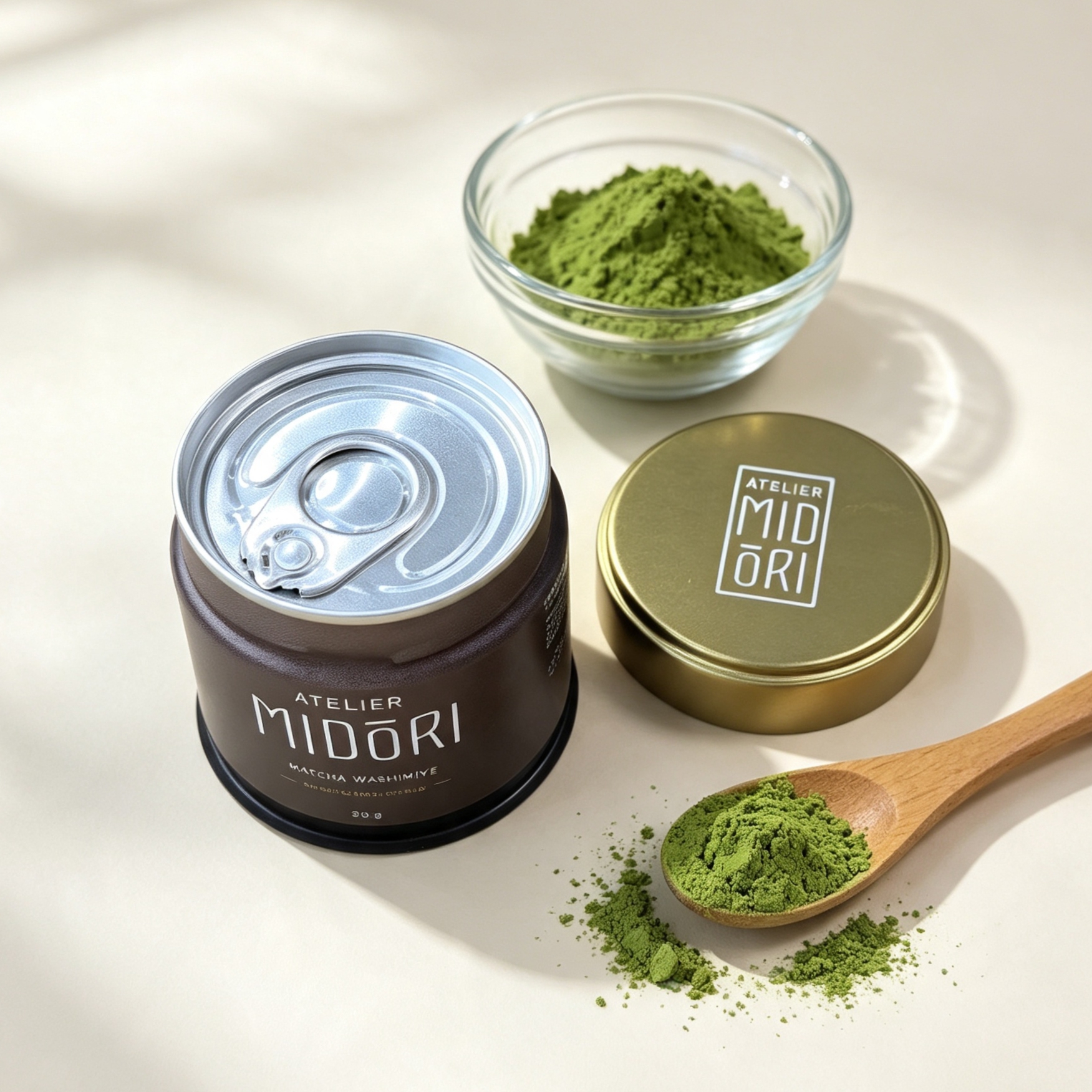 matcha tin can with gold lid (3) matcha tin can with gold lid (3)